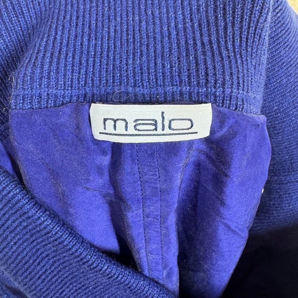 Malo Womens Cashmere Jogger Trouser 42 Cobalt Blue Silk Lined Cozy Quiet Luxury - Picture 6 of 9